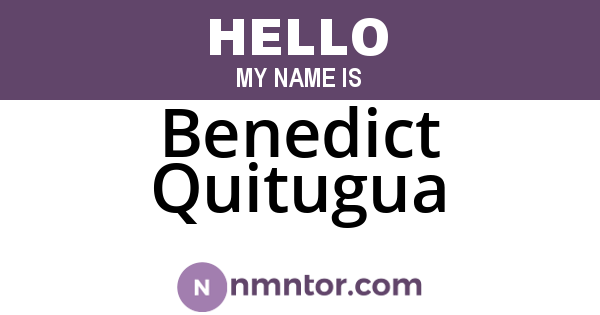 Benedict Quitugua