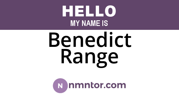 Benedict Range