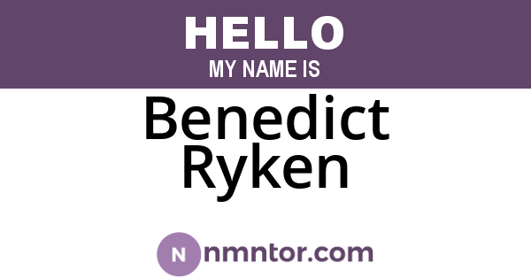 Benedict Ryken