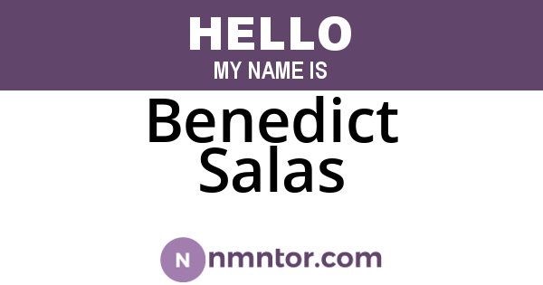Benedict Salas