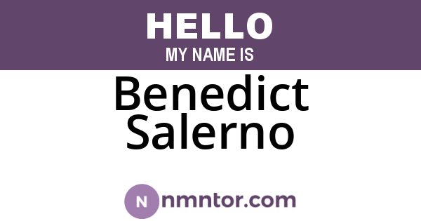 Benedict Salerno