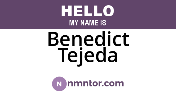Benedict Tejeda
