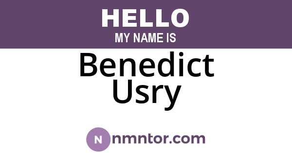 Benedict Usry