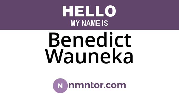 Benedict Wauneka