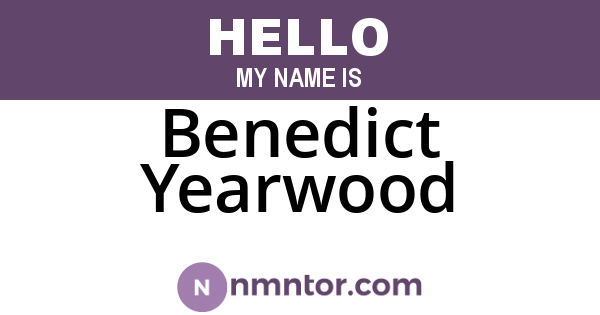 Benedict Yearwood