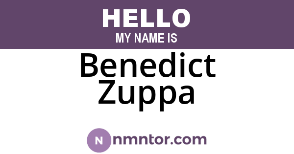 Benedict Zuppa