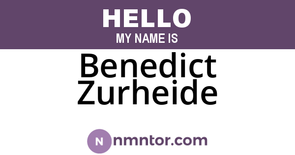 Benedict Zurheide