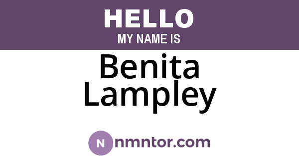Benita Lampley