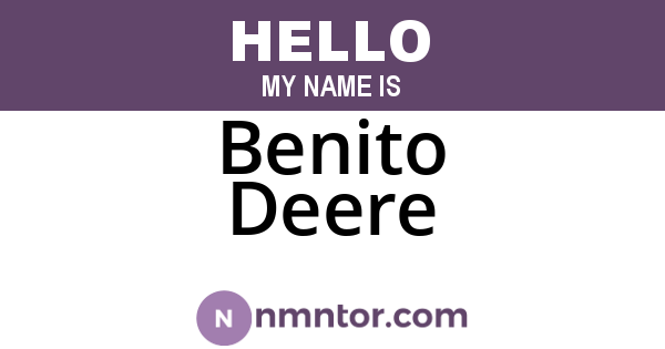 Benito Deere