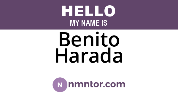 Benito Harada