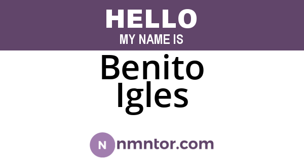 Benito Igles