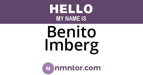 Benito Imberg