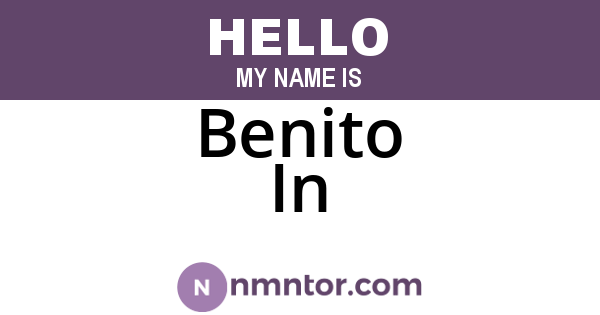 Benito In