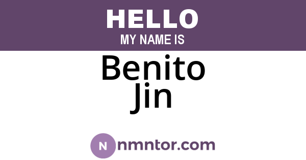 Benito Jin