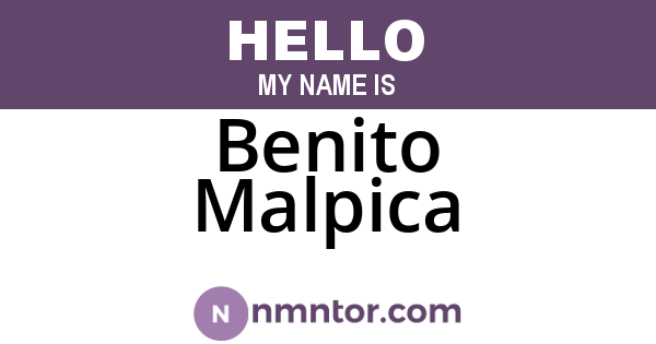 Benito Malpica