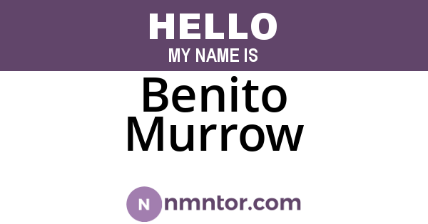 Benito Murrow