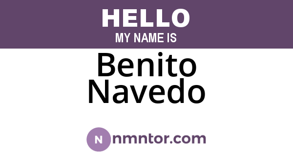Benito Navedo
