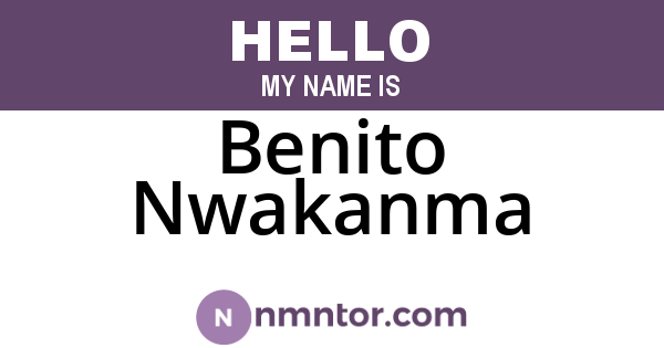 Benito Nwakanma