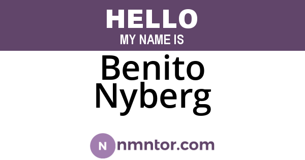 Benito Nyberg