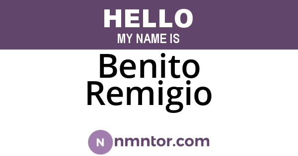Benito Remigio