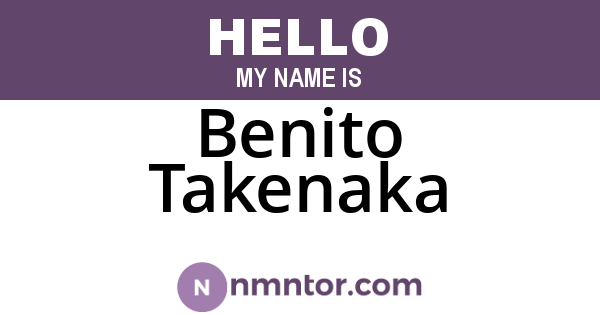 Benito Takenaka