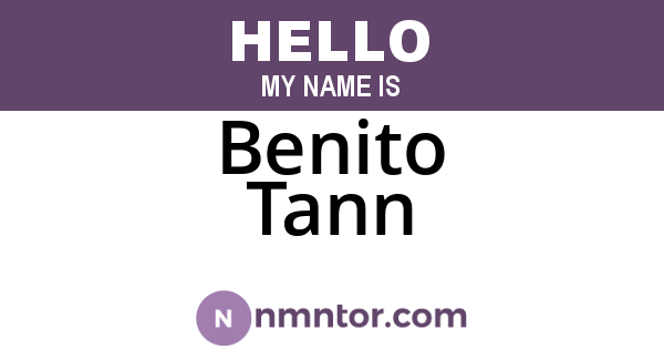 Benito Tann