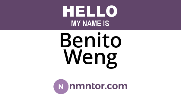 Benito Weng