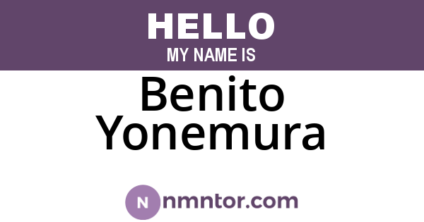 Benito Yonemura