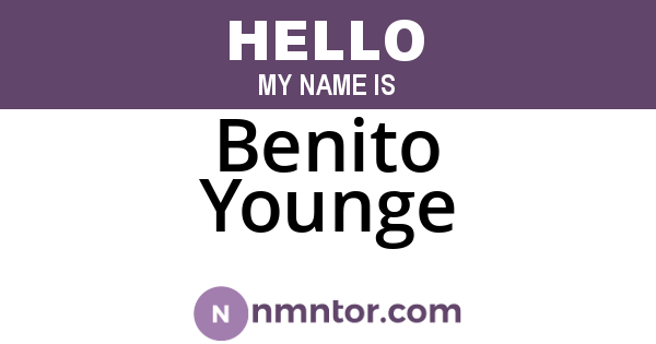 Benito Younge
