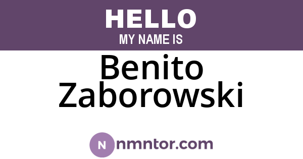 Benito Zaborowski