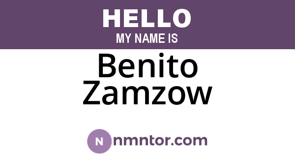 Benito Zamzow