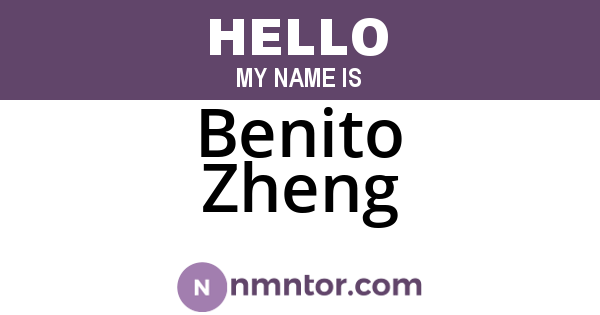 Benito Zheng