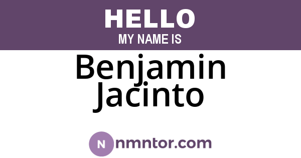 Benjamin Jacinto