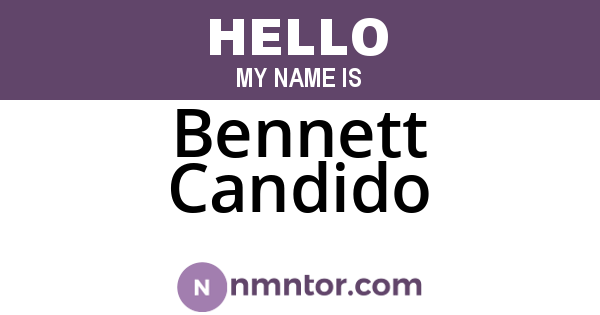 Bennett Candido