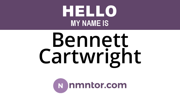 Bennett Cartwright