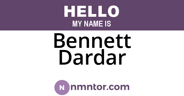 Bennett Dardar