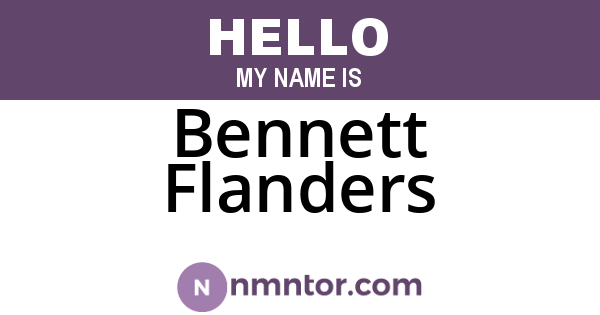 Bennett Flanders