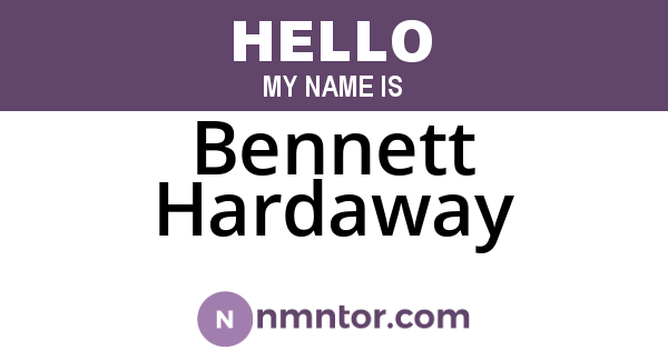 Bennett Hardaway