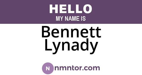 Bennett Lynady