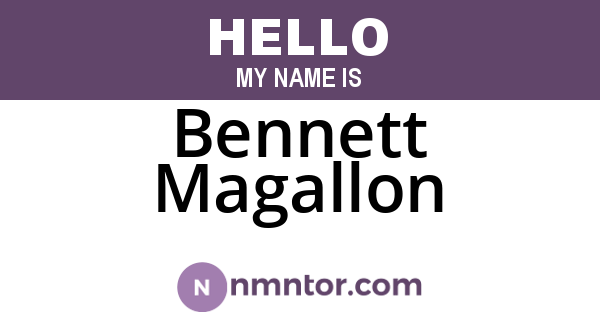Bennett Magallon