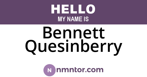 Bennett Quesinberry