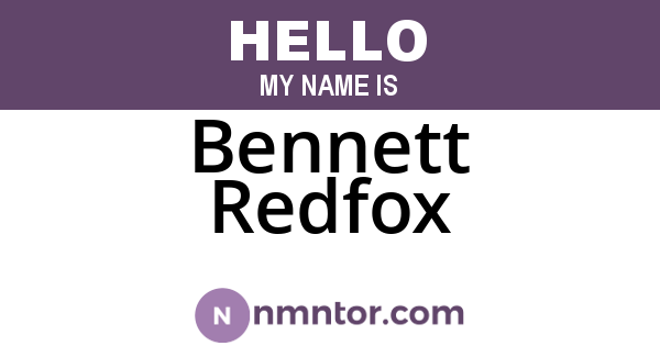 Bennett Redfox