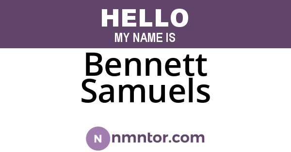 Bennett Samuels