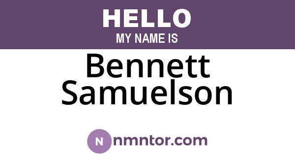 Bennett Samuelson