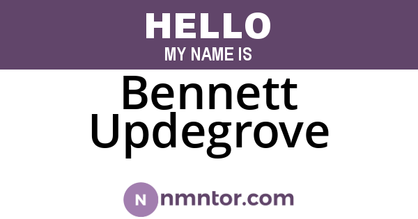 Bennett Updegrove