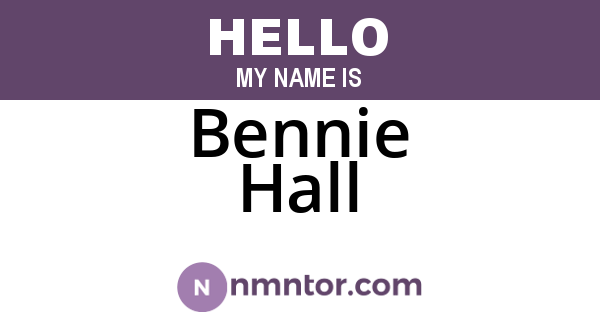Bennie Hall