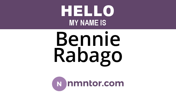 Bennie Rabago