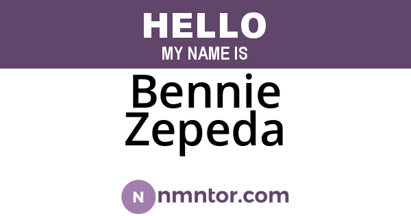 Bennie Zepeda