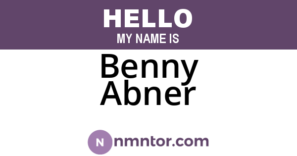 Benny Abner