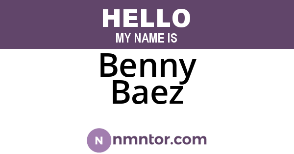 Benny Baez